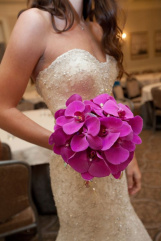 pink Yarrow bride bouquet