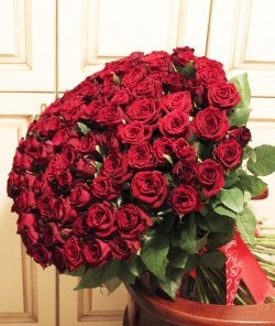 101 красная роза, 80 см