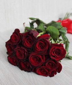 Букет "11 красных роз", 70 см