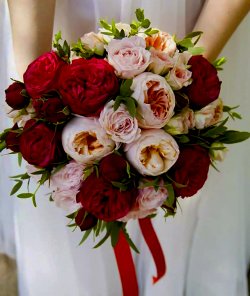 Букет нареченої із троянди Девіда Остіна