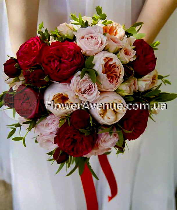 Букет невесты из розы Дэвида Остина 